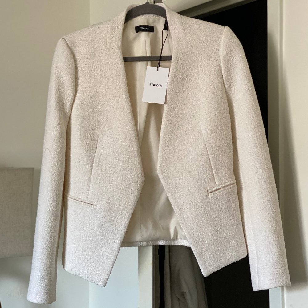 Theory Lanai Madison Tweed Blazer NWT